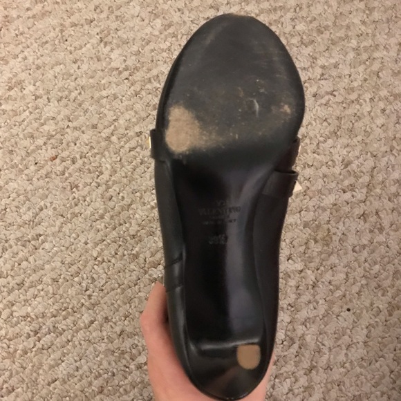 Valentino Rockstud Peep Toe Bootie with bow - Picture 7 of 8